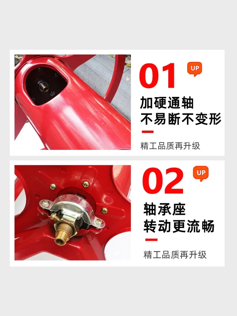 Large Anti Tangling Agricultural Hose Winding Rack High Pressure Pesticide Spray Hose Reel Storage Bracket Farm Sprayer