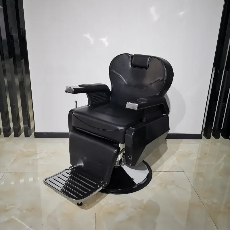 High quality popular men's brown/black classic hydraulic reclining salon barber furniture chair for beauty salon