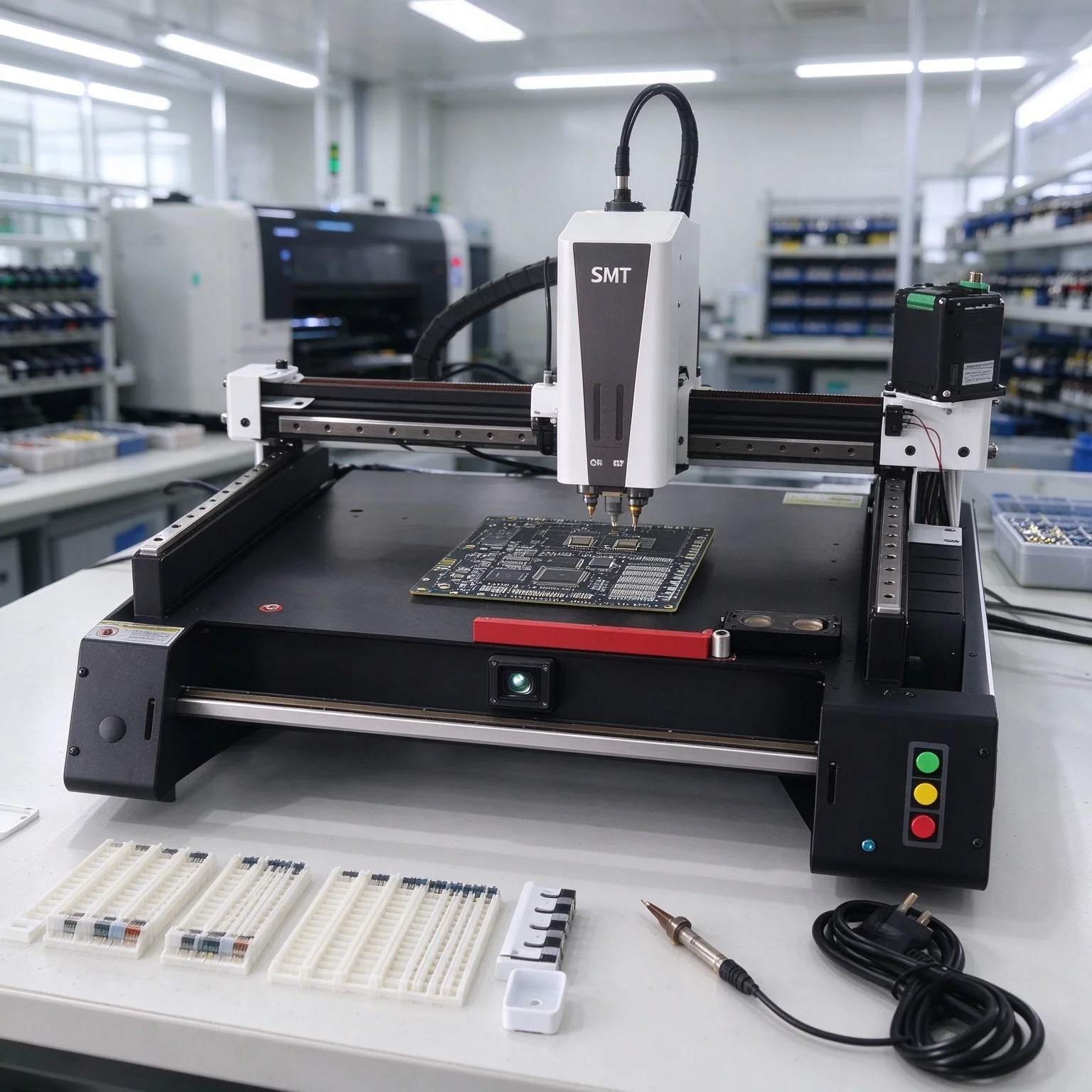 K1-PRO Triple Vision Camera System High Speed Desktop Mini Automatic SMT Pick And Place Machine
