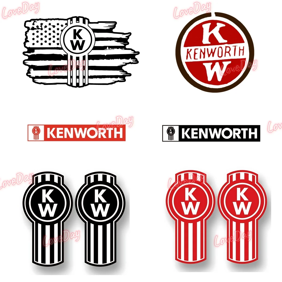 

Vinyl Kenworth Logo Sticker Decals 18 Wheel Truck Decal Car Decorative Stickers