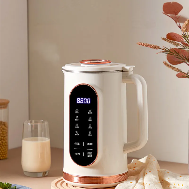 

1.5L Mini SoyMilk Maker Electric Juicer Blender Soybean Milk Machine Wall Breaking Machine 10-leaf Blade Kitchen Appliances 220V