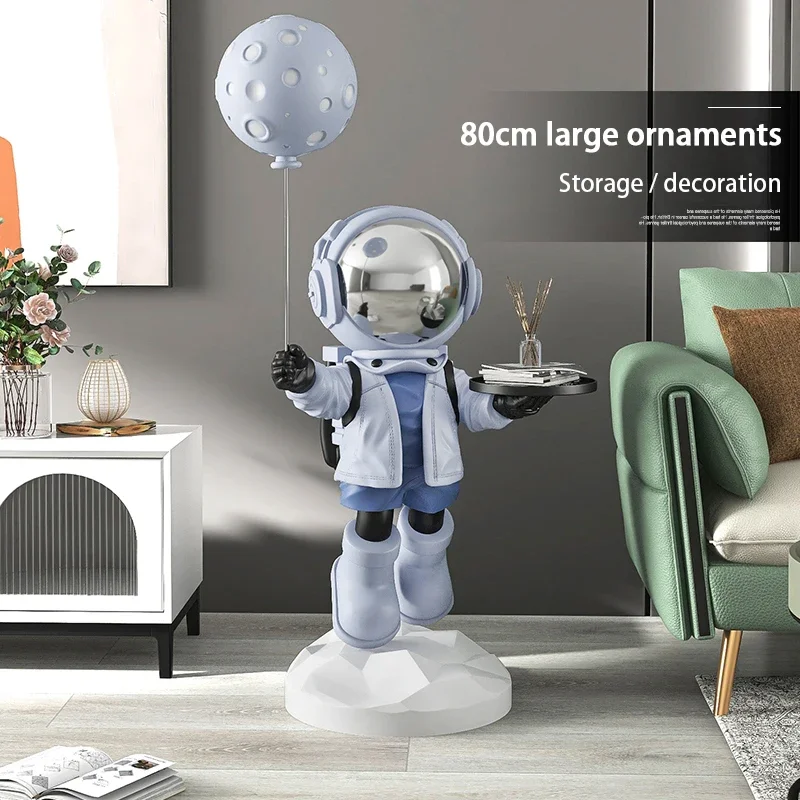 

Home Decor Figurines Statues Living Room Floor Decor Astronaut Art Sculpture Modern Nordic Resin Decoration Accessories Craft