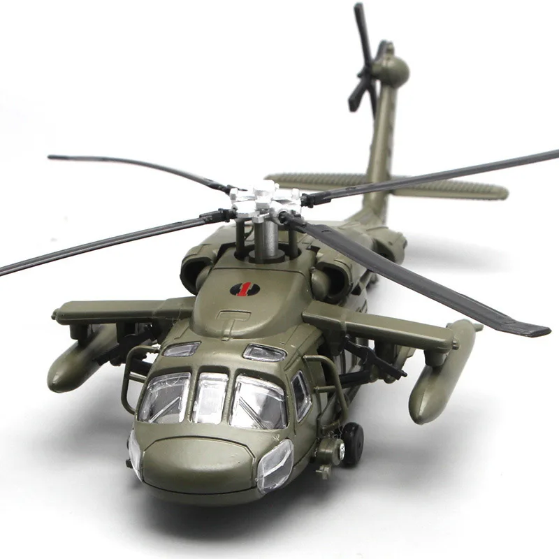 

Military Helicopter 29CM Diecast Alloy Fighter Plane Collectable Toy Gifts