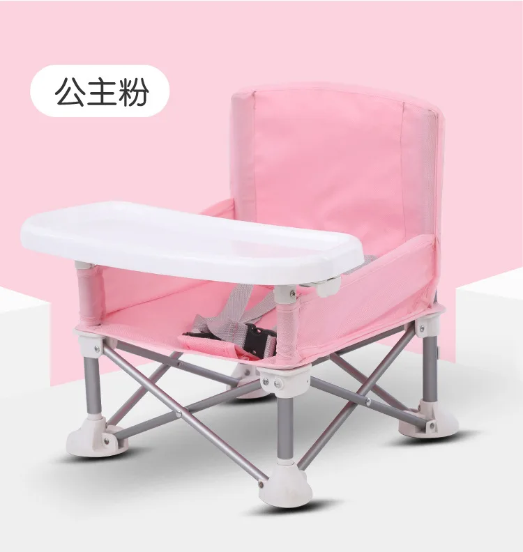 Children's Dining Chair Portable Foldable Dining Chair Baby Dining Table Small Chair Baby Eating Out Folding Dining Chair