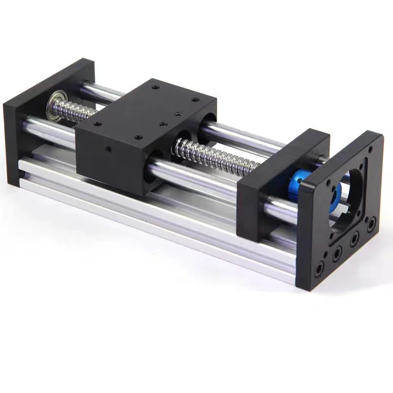 GX80*50 100mm-500mm single slider double line rail ball screw precision linear slide guide rail electric CNC cross module