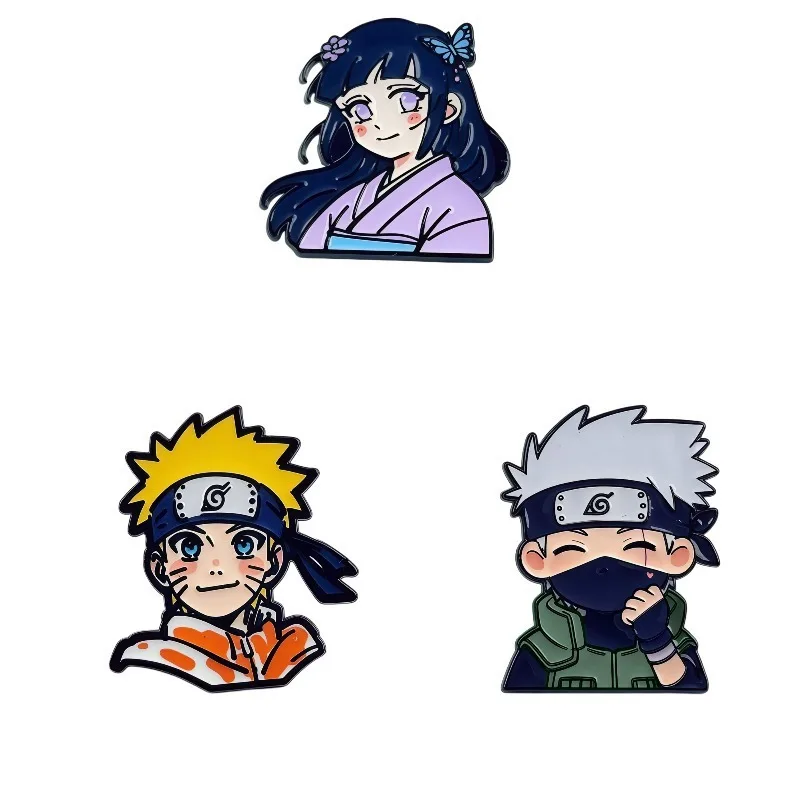 Naruto Anime New Cartoon Metal Brooch Design Creative Personality Badge Versatile Decorative Accessories Y2k Fashion Toys Anime