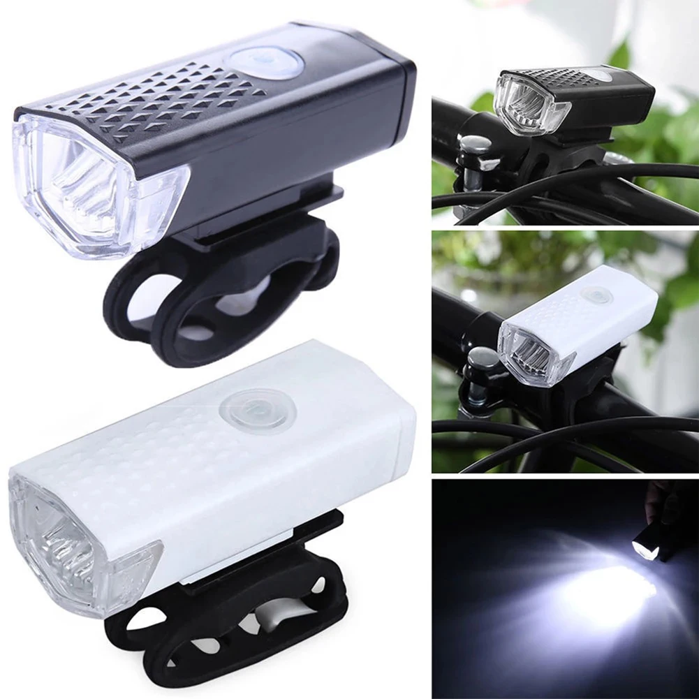 Bike Light Rainproof USB Rechargeable Bicycle Front Light Rear Tail Light Set Cycling Headlight LED Flashlight Bikes Lamp