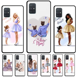 Super Mom Baby Girl Son Daughter Case For Samsung A54 A34 A14 A24 A12 A22 A32 A42 A52 A51 A71 A50 A70 A13 A23 A33 A53 Cover