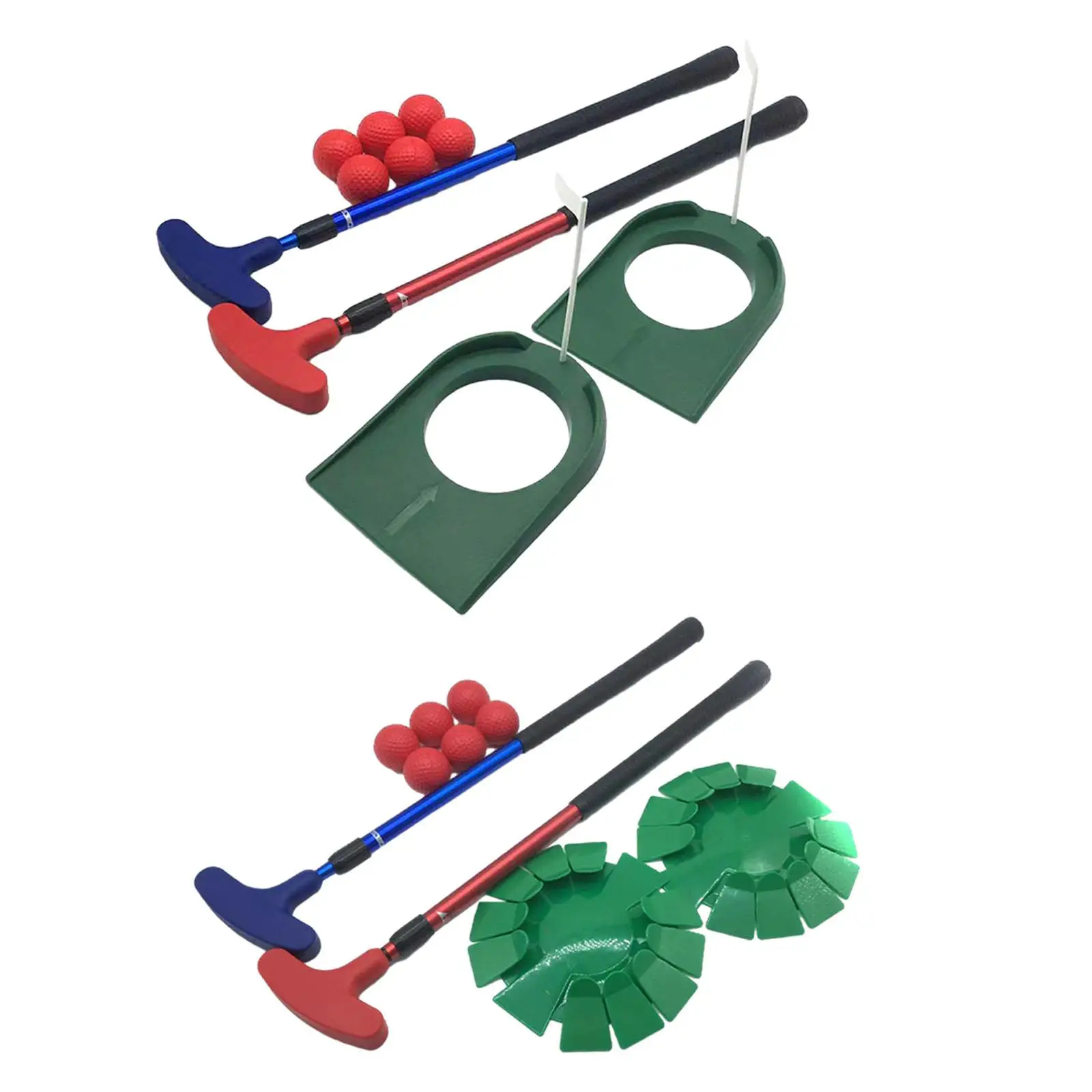 Telescopic Golf Putter with Putting Cups and Balls Set Golf Club Kids Junior Adults Golf Training for Golfer Professionals