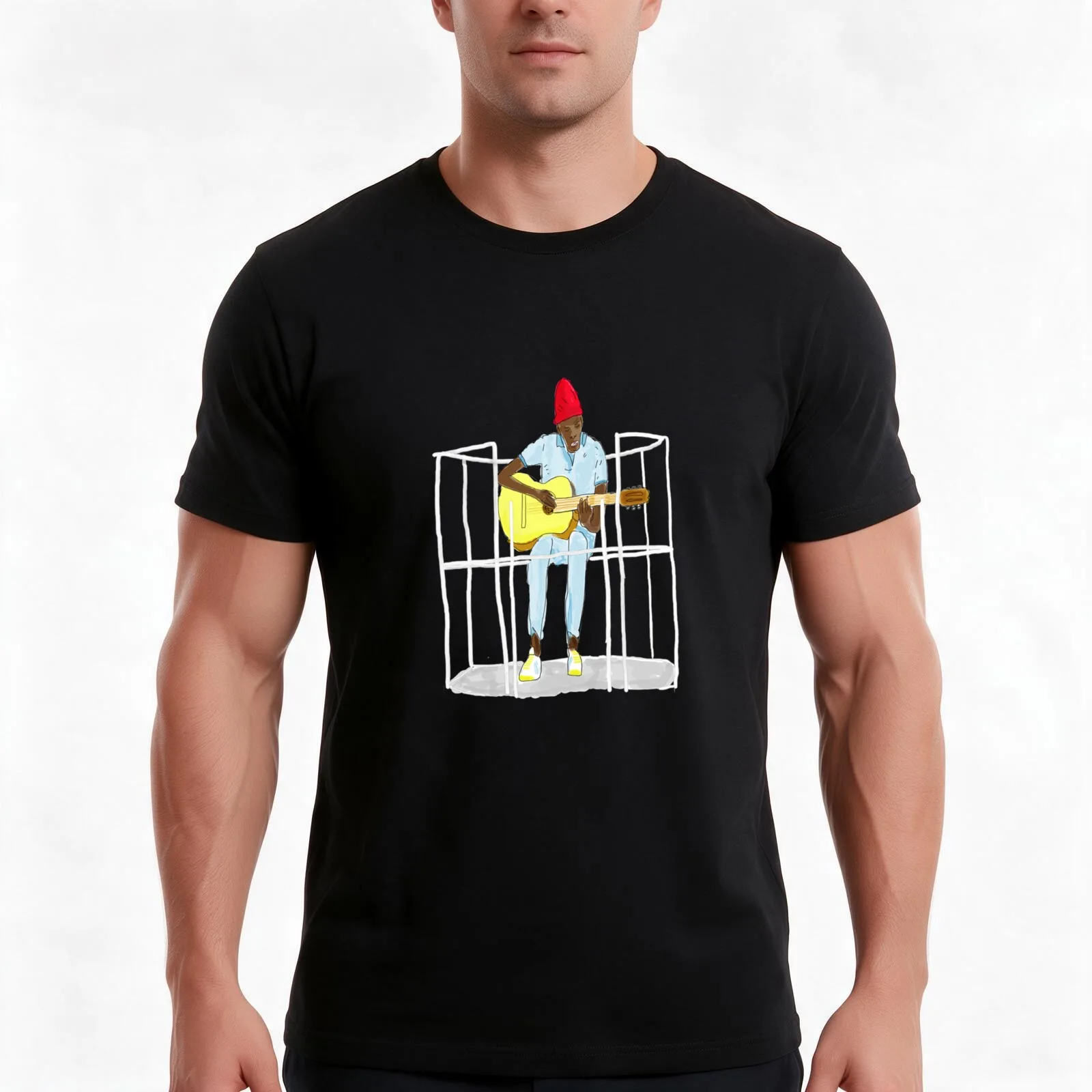 Seu Jorge - Life Aquatic T-Shirt Summer Casual Cotton Tee Oversized Streetwear Tops Vintage Graphic Print Unisex Men Women