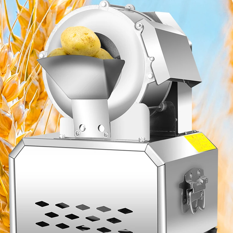 100-150KG/H 상업용 전기 감자 당근 슬라이서 야채 식품 파쇄 기계 감자 무 슬라이스