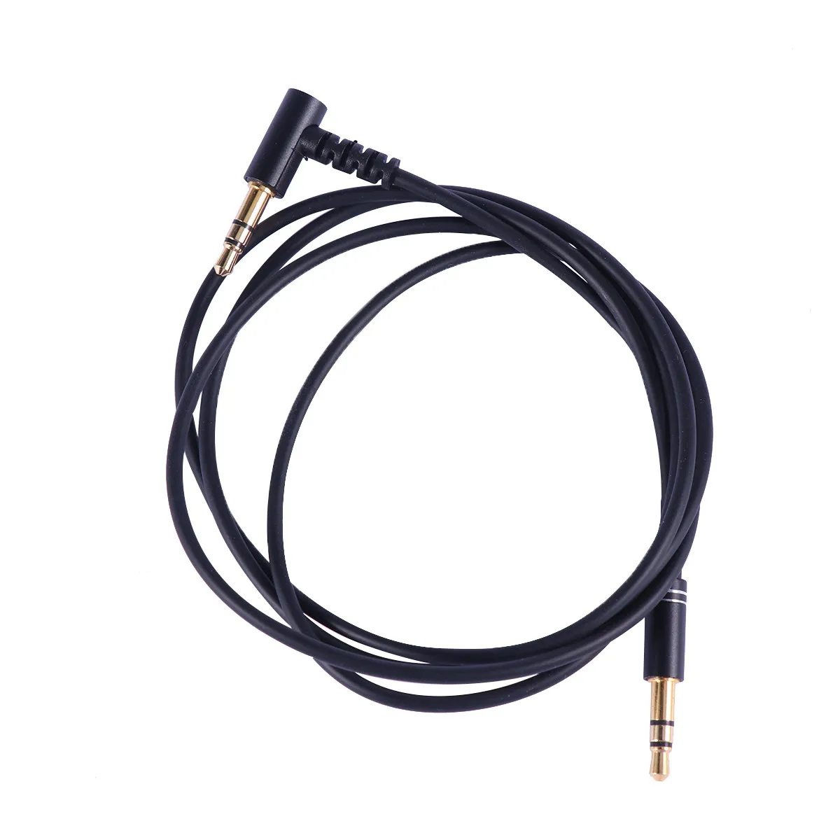 

1M 3.5mm Male to Male Audio Extension Cord for Car Aux Input Headset Microphone Music Playback Control Black Extension Cord