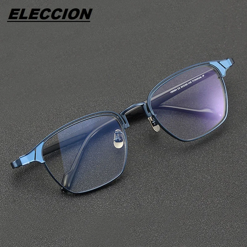 ELECCION Width 159mm Pure Titanium Glasses Frame Men 2024 New High Quality Optical Prescription Eyeglass Frames for Wide Face