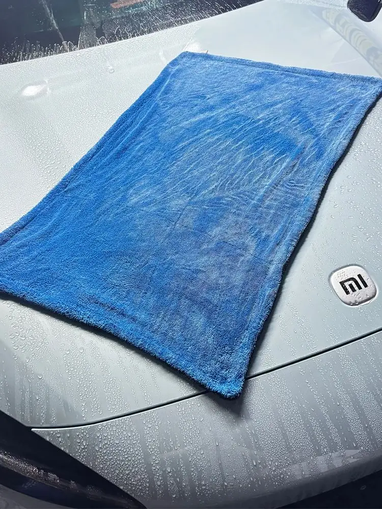 AUTOBRIGHT Premium 1300gsm Microfiber Autohanddoek 40*60cm 60*90cm Dikke Zachte Eén Veeg Drogen Professionele Autopoetsdoek gereedschap - afbeelding 2