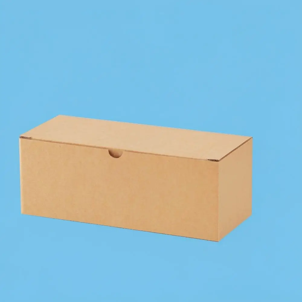 Hardened Corrugated Shipping Carton Kraft Paper Box Rectangular Storage Container Gift Packaging Case For Small Items Delivery