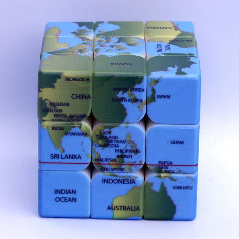 

Geographical Location Third-Order Speed Twist Racing Pattern Puzzle Mixed Magic Cubes Earth Toys