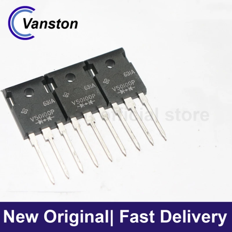 2pcs V50100P MBR50100PT TO-247 Schottky Rectifier 50A100V Brand New Original Electronic Components