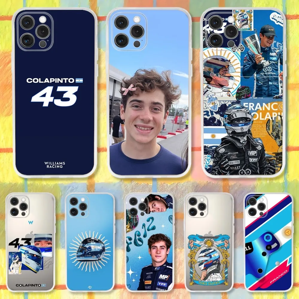 

Driver F-Francos C-Colapintos 43 Phone Case For iPhone 16,15,14,13,12,11 Pro,Max,Plus,X,XS,XR,SE,Mini Transparent Silicone Soft