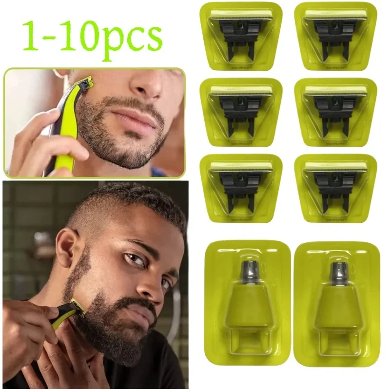 1-10 pcs stainless steel nose hair trimmer, nose, ear, and eyebrow scissors for Pro QP6530/QP65 blade