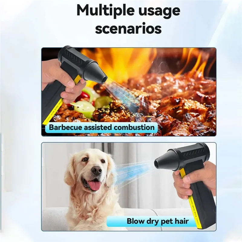 A85I-Electric Air Blower Turbo Jet Fan 160000 RPM Brushless Motor Turbo Violent Fan USB Rechargeable Powerful Air Dust Blower