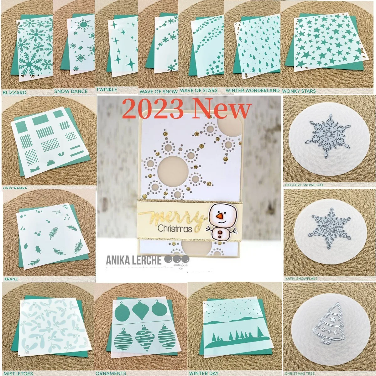 2024Christmas Lantern Gift Snow Tree Layering Stencil Metal Cutting Dies Scrapbook Photo Album Decorative Embossing DIY Handmade