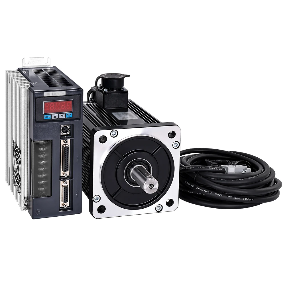 Imagem -02 - Servo Motor da C.a. e Motorista com Jogos do Sistema Servo do Cabo de Medidores 130st-m06025 1.5kw 6n.m 1500w