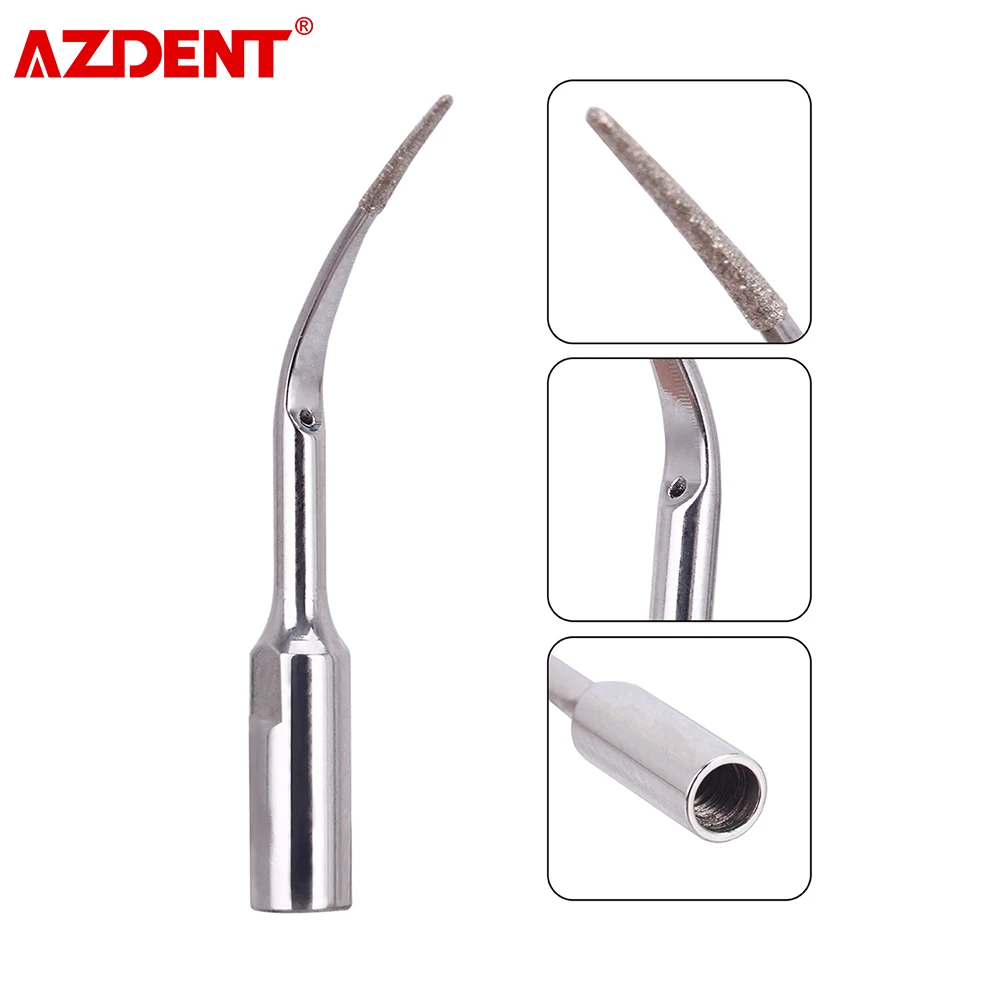 AZDENT-escarificador ultrasónico Dental, 1 pieza, escalador, punta, endodoncia, apto para SATELEC DTE NSK, escarificador ultrasónico, pieza de mano