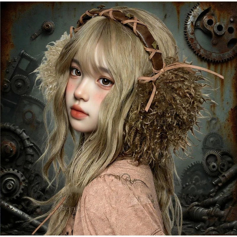 طوي وموسع فروي الأذن نصائح الشتاء لطيف دافئ موضة المتخصصة حماية الأذن الشتاء اكسسوارات النساء غطاء للأذنين غطاء للأذنين #5