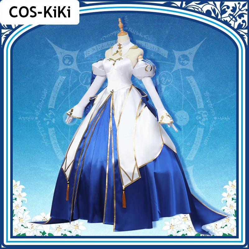 COS-KiKi Anime Fate/Grand Order FGO Arcueid Princess V1.0 Game Suit Cosplay Costume Elegant Dress Uniform Halloween Party Outfit