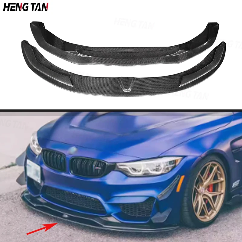 

Car Front Bumper Splitter Front Lip Chin Spoiler Diffuser Parts For BMW F80 M3 F82 F83 M4 2014-2018 Upgrade Body kit