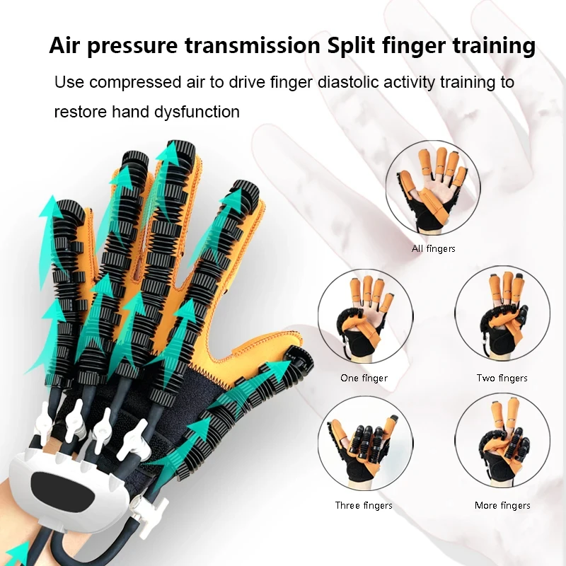 rechargeable Rehabilitation Robot Gloves Stroke Hemiplegia Intelligent Massage Hand Function Rehabilitation Robot Training Glove