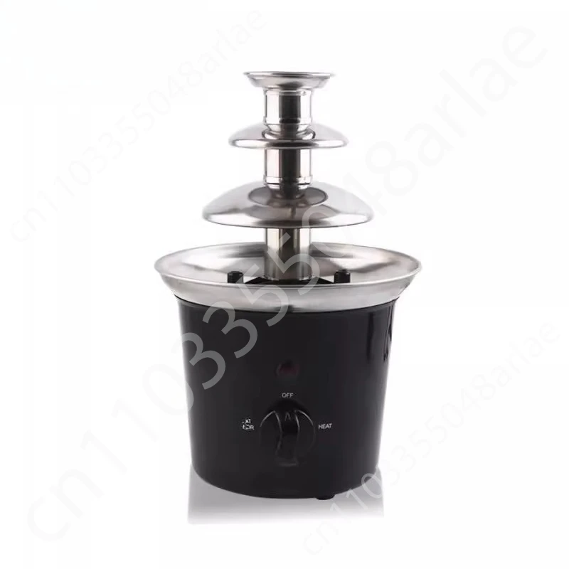 

Chocolate fountain maker for home use; machine for melting chocolate and creating a chocolate waterfall