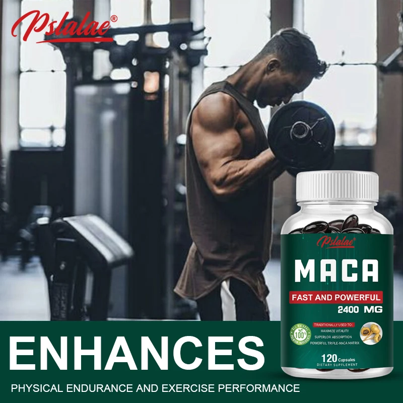 Organic Maca Root Powder Capsules - A Natural Energy Boost, Providing Positive Energy Levels and Increased Focus