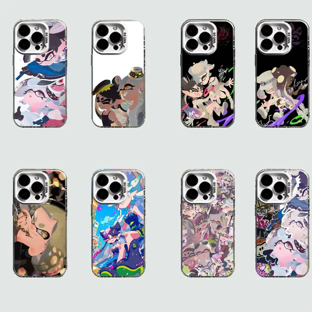 

Game S-Splatoon White Shockproof Phone Case For iPhone 16,15,14,13,12,11,Pro,XS,Max,Plus,Mini,SE