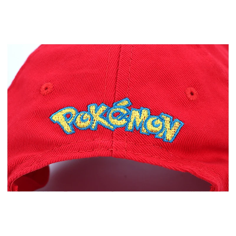 Anime Pokemon Hat Pocket Monster Figure Ash Ketchum Cosplay Series Cartoon Hats Adjustable Child Baseball Cap Mesh Hats