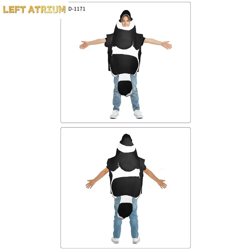 New Halloween Cosplay Costume Cartoon Skunk Print Performance Top Theme Party Role Playing Outfits for Parent-child Clothes - view 5