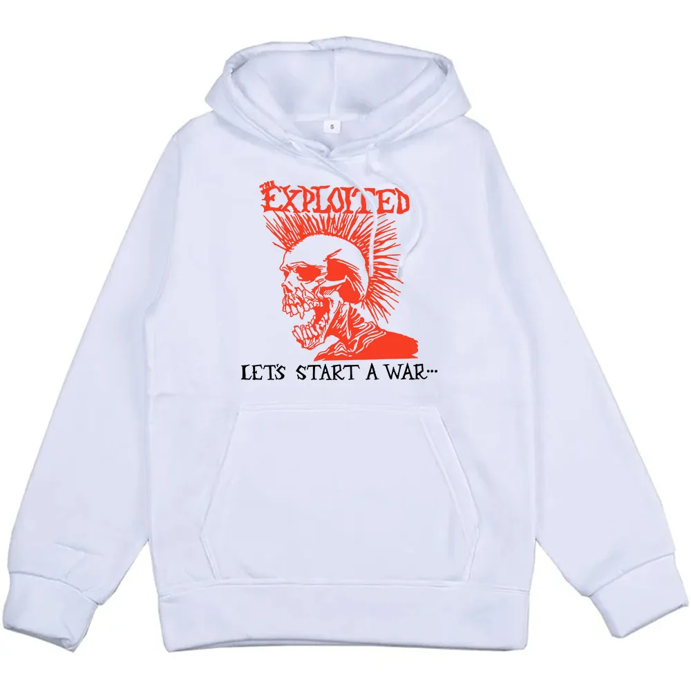 Let's Start A War The-Exploited Hoodies Sudaderas Hombre Winter Long Sleeve Men/Women Sweatshirts Printing Clothes Casual Unisex