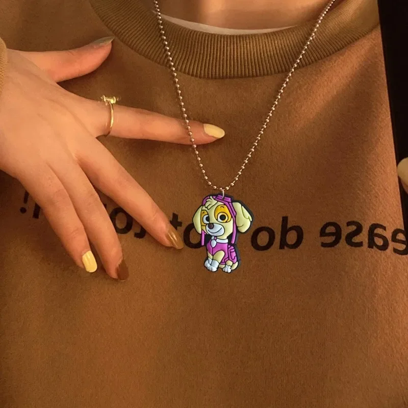 

Paw Patrol Necklace Skye Chase Jewelry Cartoon Anime Derivative Peripherals Necklaces Fashion Accessories Birthday Party Gifts