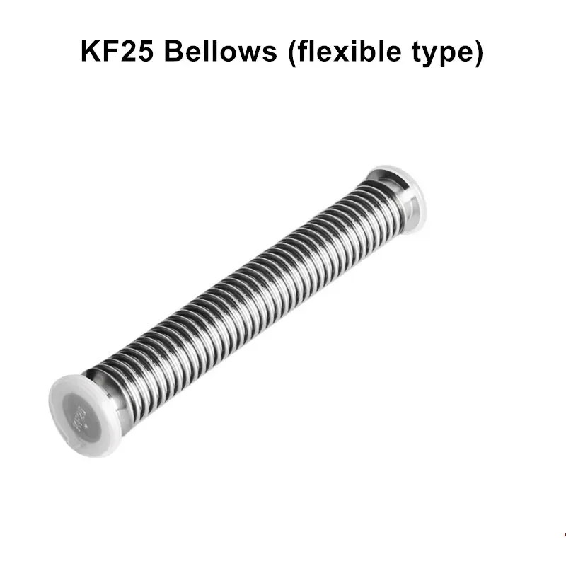 

KF25 Stainless Steel 304 Flexible Pipe Bellows Expansion Hose Bellows Pipe Clamp Fitting Flange Vacuum Bellows Joint 100-1000 mm