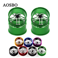 4Pcs Middle Diameter Lightweight Wheels Self-made Parts For Tamiya MINI 4WD Colored Wheel Aluminum Alloy