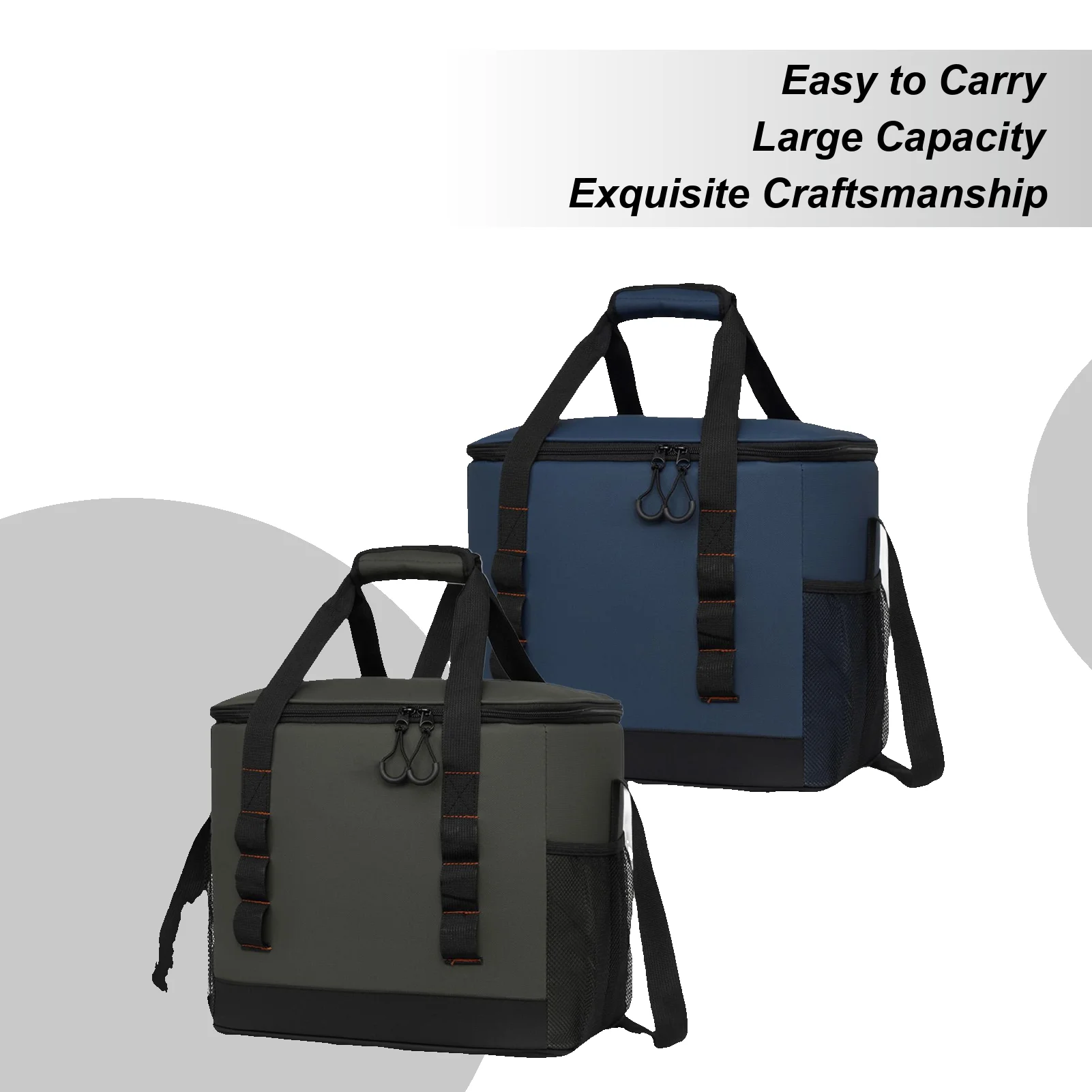 

Cooler Bag Food Delivery Pouch 20L Multi-functional Food Cooling Backpack For Car Trunk Travel Vacation Camping Picnic Shopping