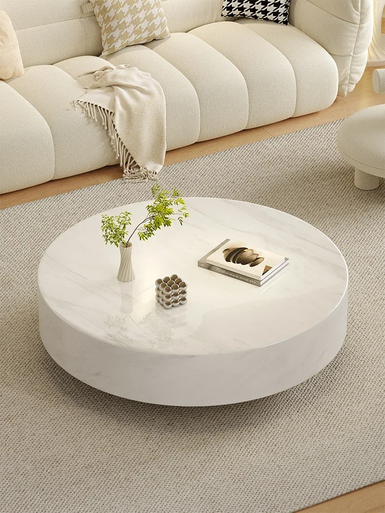 Italian Minimalist Round Marble Nesting Tables Set - Luxury Coffee