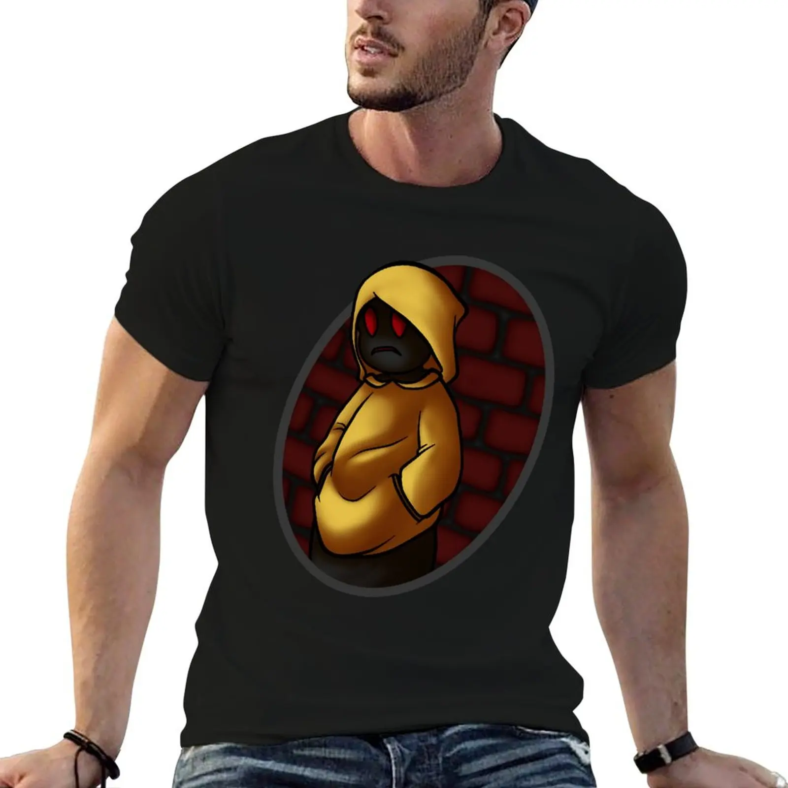 Hoddie with BG T-Shirt Functional Casual Short Sleeve Tee