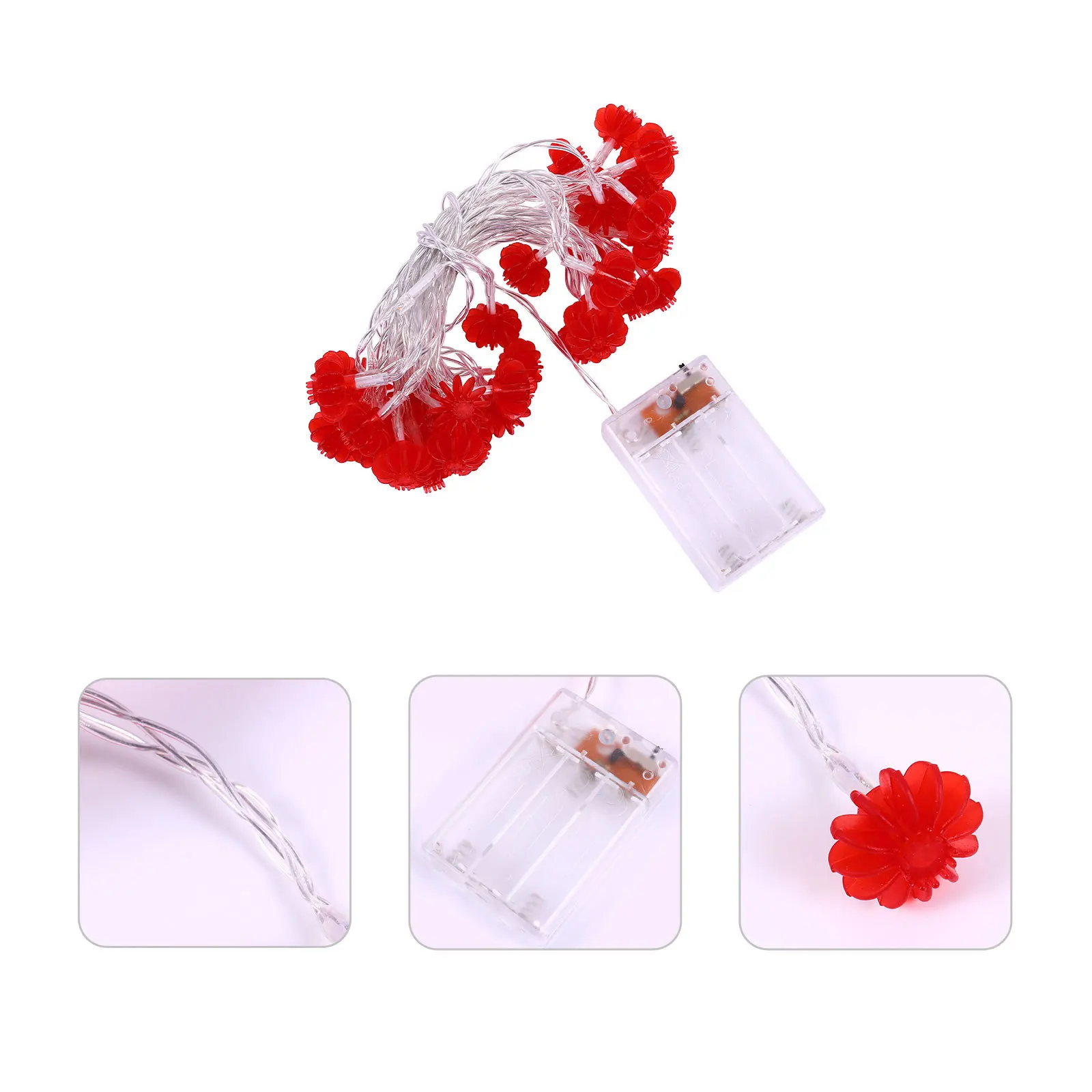 

Red Lantern Led Light String Premium Material Warm Lights For Indoor Outdoor Festival Decoration Chinese Themed Party Decor New