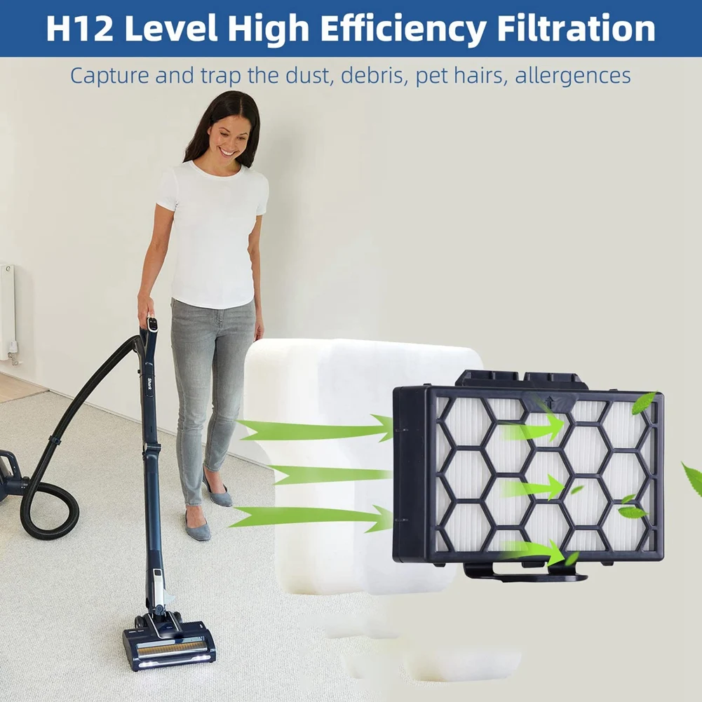 Filtro De Aspirador De Cilindro HEPA, Peças De Reposição, Compatível para Tubarão CZ500UKT CZ2001 CZ500EUT