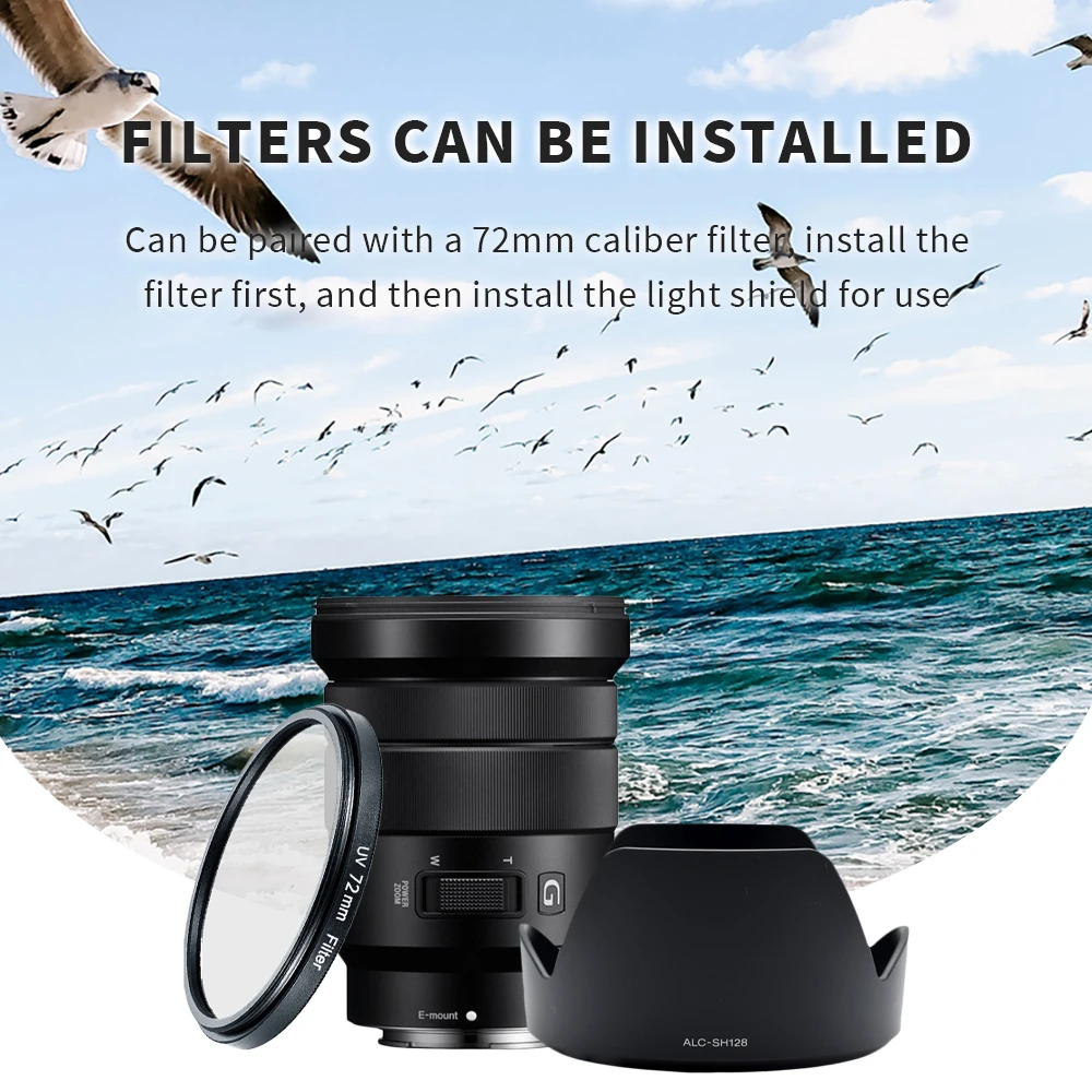 Hood mount ALC-SH128 suitable for Sony 18-105 F4G lens camera mirrorless reversible lotus