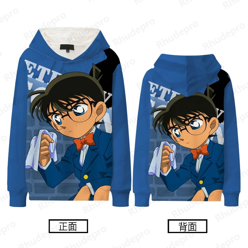 2024 Japanese Detective Conan And Hooded Hoodie Men Women Boy Strange Thief Kidu Kudo Shinichi Hakuhara Ai Clothes Tide