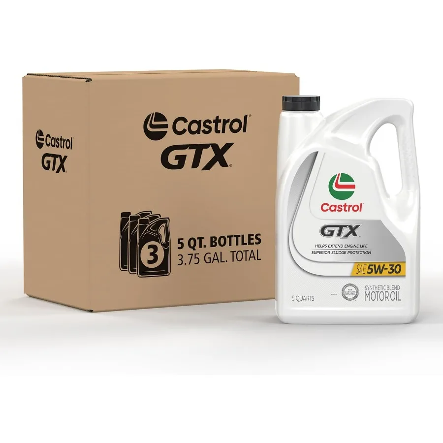 

GTX 5W30 Synthetic Blend Motor Oil 5 Quarts Pack of 3