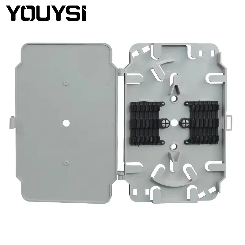 

YOUYSI 10 шт. 12-жильный лоток для сращивания оптического волокна FTTH Fusion Tray с крышкой, используемой в распределительной коробке волоконного закрытия