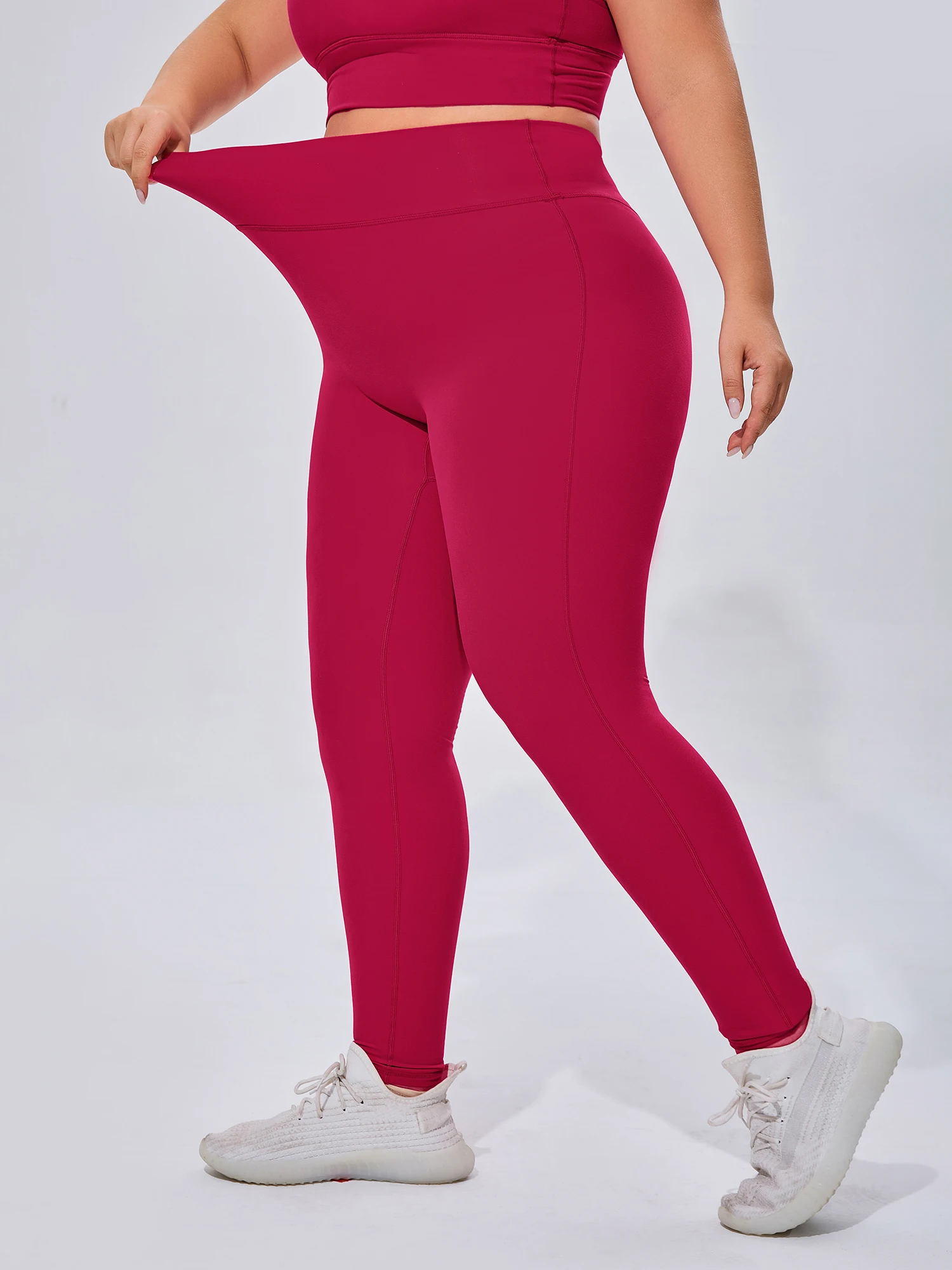 Große xxxl Damen Dry-Fit weiche, atmungsaktive Hose für das Laufen Sport Yoga Gym, gerade dünne Butt Lift Hose mit hoher Taille